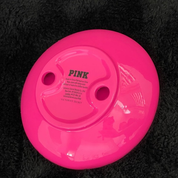 Victoria's Secret Pink Pink and Silver Polka Dot Collectible Jewelry Dish/Holder - Picture 4 of 4